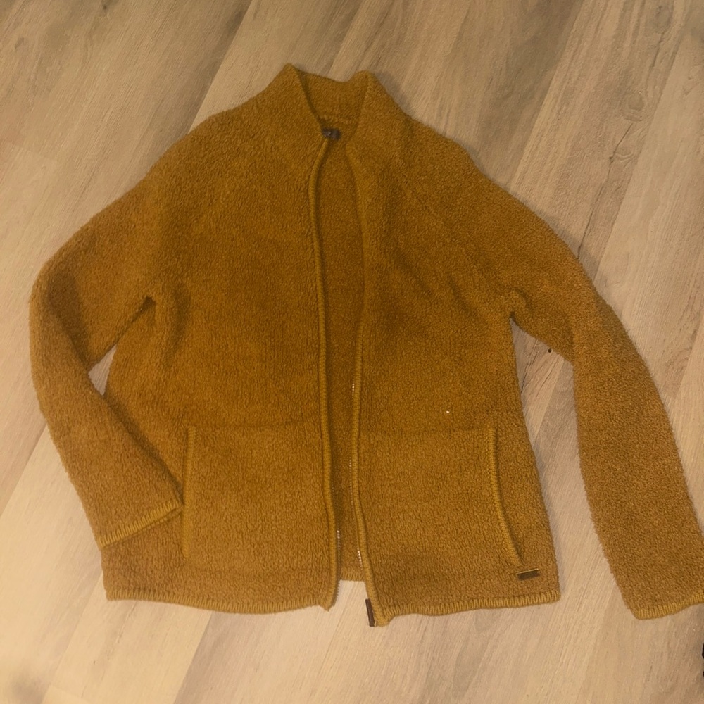 Cozy Mustard zip up